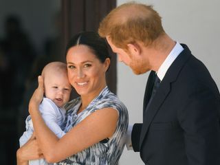 Meghan Markle and Prince Harry with their first son Archie