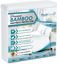 1. PlushDeluxe Premium Bamboo Mattress Protector: Was from $45