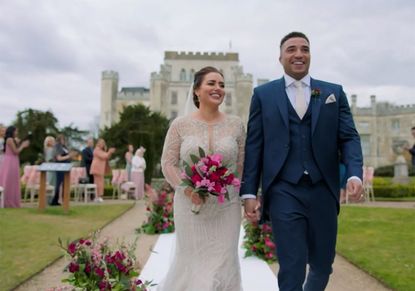 Married At First Sight UK's Amy and Josh on their wedding day