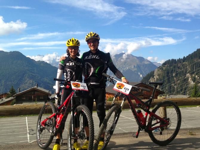 Mike Broderick and Mary McConneloug ready to go ahead of the Swiss Epic