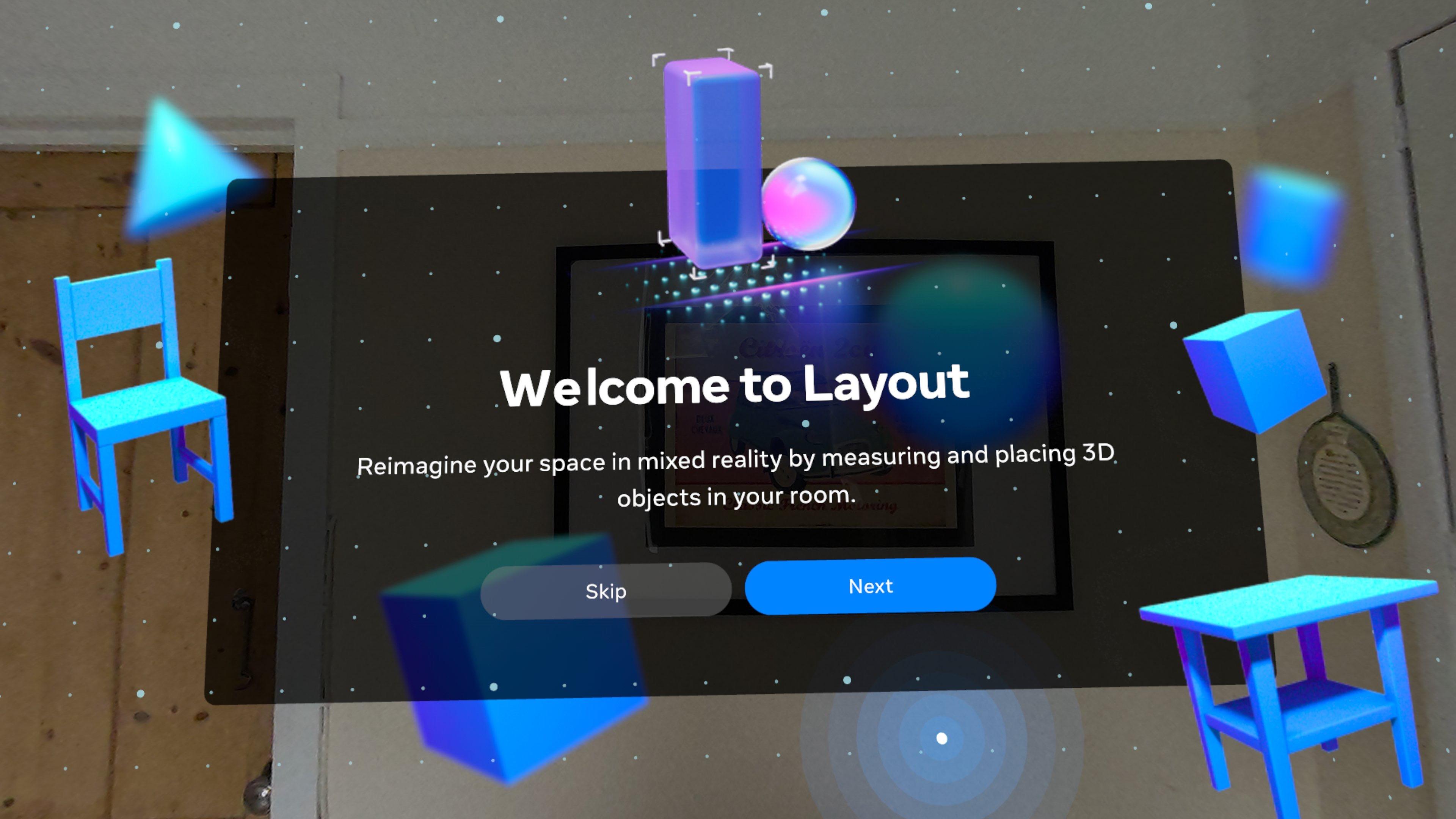 Meta Quest 3 Layout app