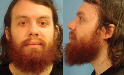 Hacker Andrew "Weev" Auernheimer is seen in this police booking photograph taken on June 15, 2010.