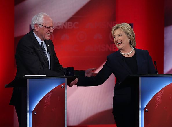 Bernie Sanders and Hillary Clinton