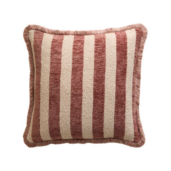 M&amp;amp;S, Fringed Chenille Stripe Cushion Cover