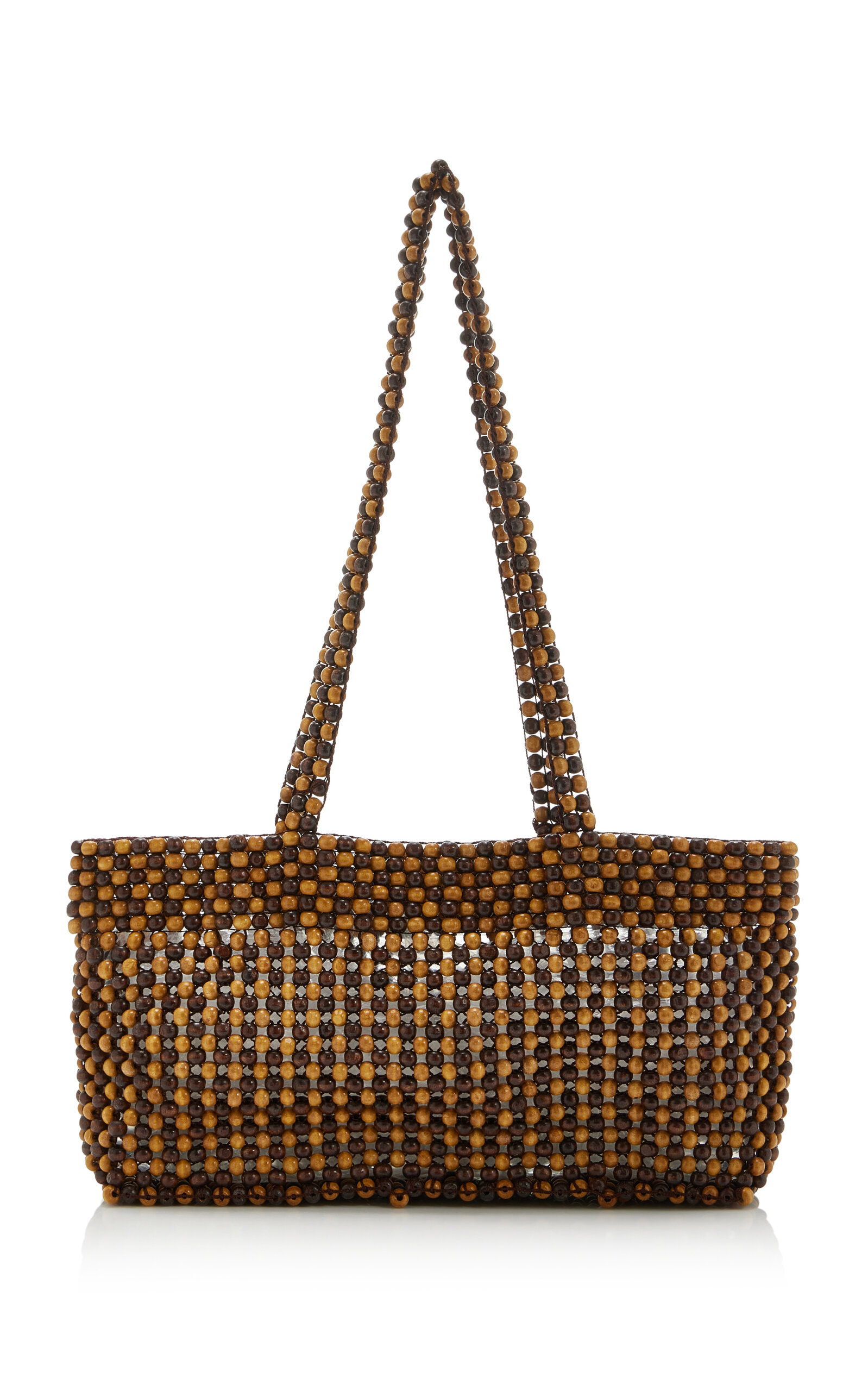 Exclusive La Isla Wood-Beaded Mini Bag
