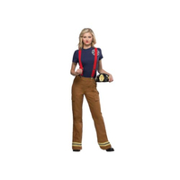 Fun Costumes Women's Fire Captain Costume
RRP: $49.99 - $59.98
Ready to fight the flames? This costume set includes a t-shirt with a fire department crest, red suspenders, twill pants, and a helmet to complete the look. Reviewers suggest sizing up. 