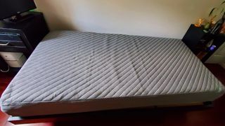 Siena memory foam mattress on a twin platform bed frame