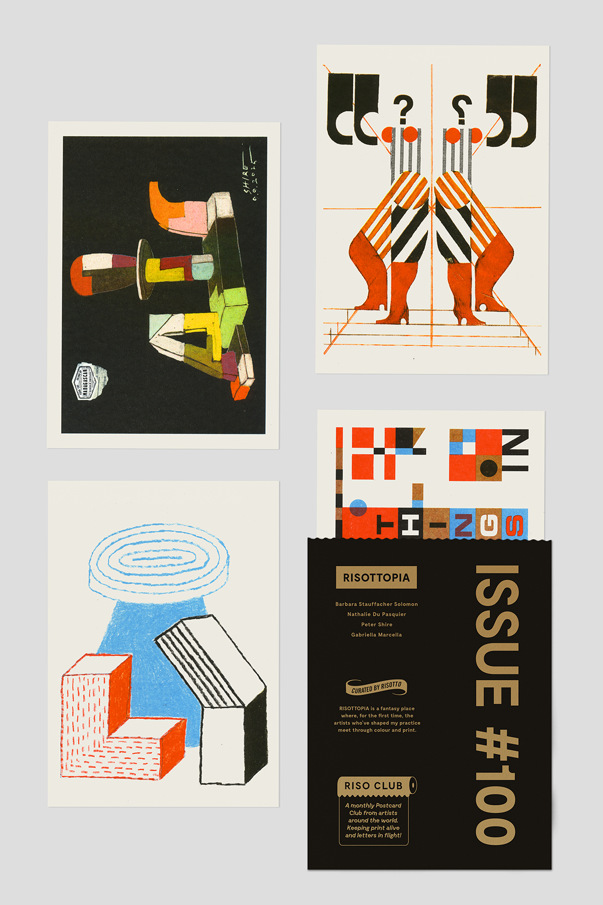 stationery with colourful illustrations