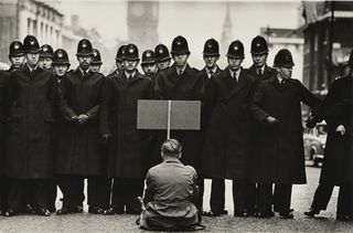 Protester, Cuban Missile Crisis, Whitehall, London, 1962. Image: Don McCullin