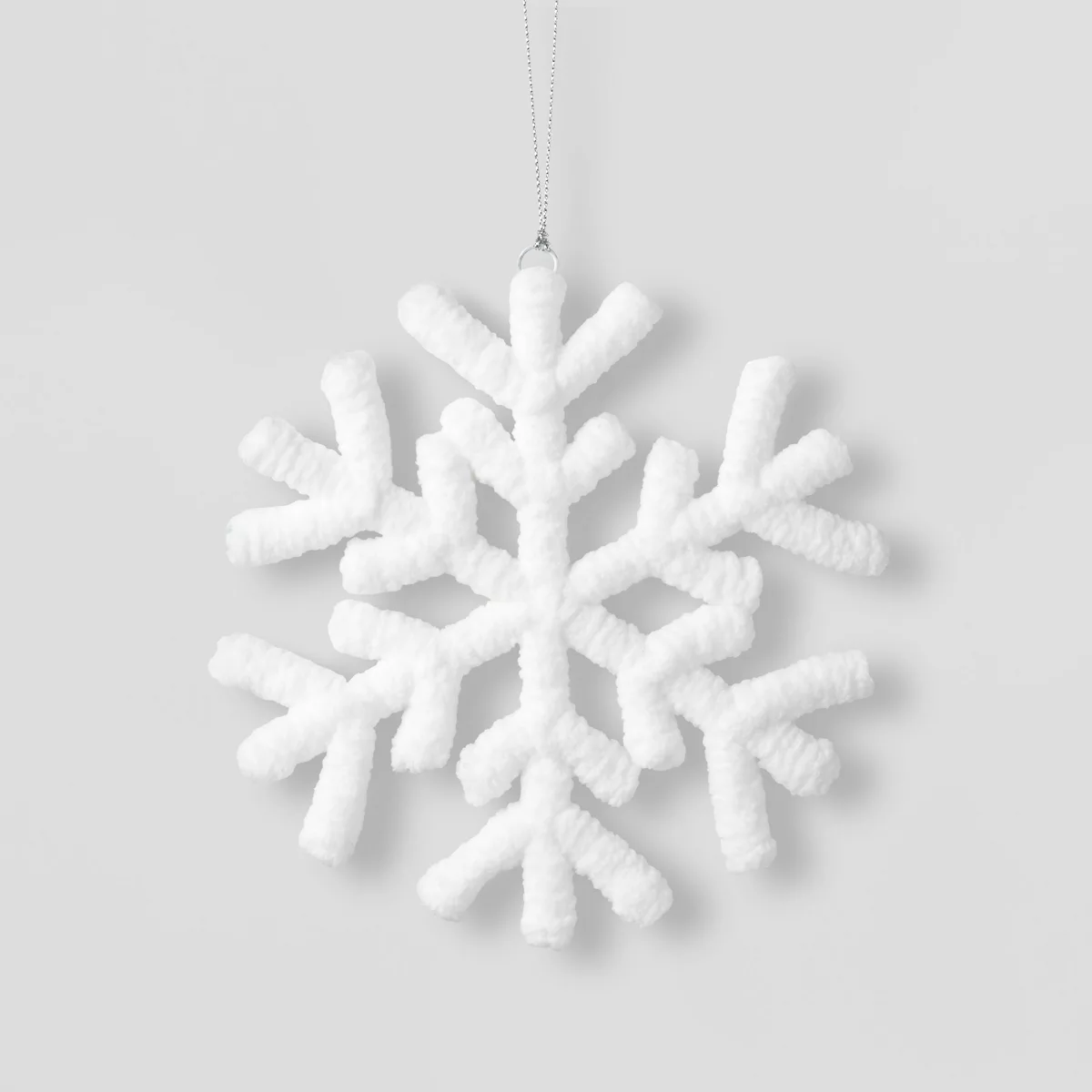 Yarn-Wrapped Snowflake Christmas Tree Ornament White - Wondershopu0026#8482;