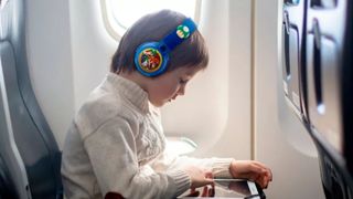 eKids Wireless Over-the-Ear Headphones on child