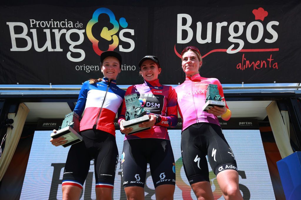 The podium at Vuelta a Burgos 2022