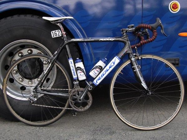 Most of the Katusha riders used hybrid Ridley creations