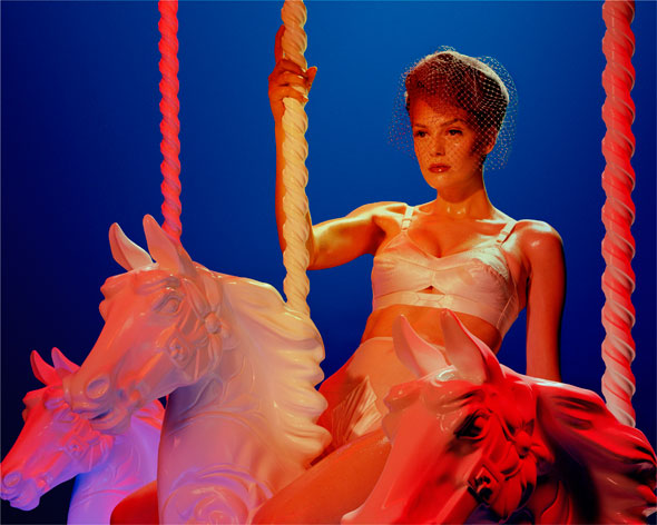 His signature gloss licked surrealism into the scene