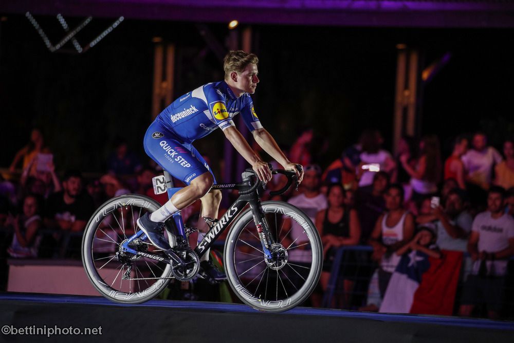 Remco Evenepoel (Deceuninck-QuickStep) during the Vuelta a San Juan team presentation