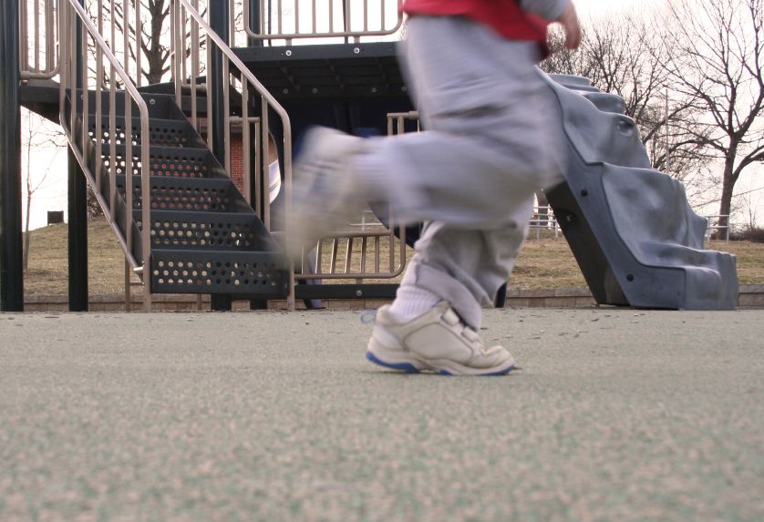 A child at a playground