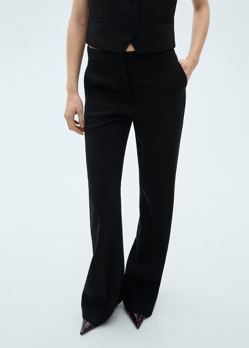 MANGO, Wideleg Suit Trousers - Women | Mango United Kingdom