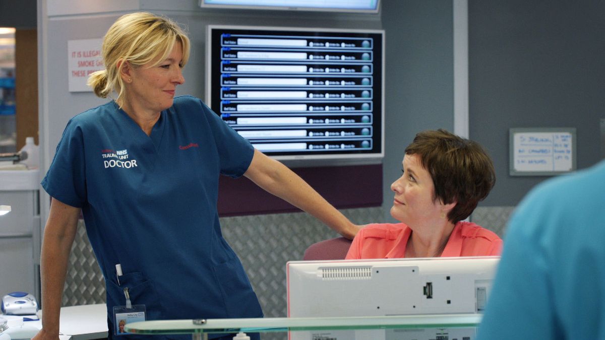 &#039;Holby City&#039; favourites Bernie and Serena in happier times. 