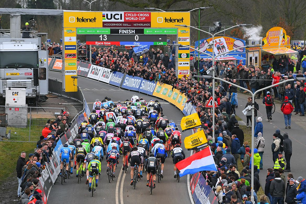 The riders on the start line