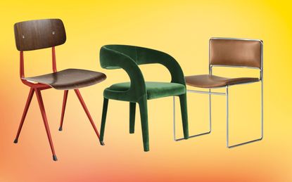 A curated selection of dining room chairs