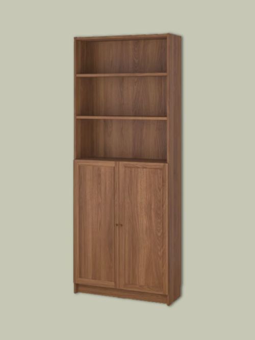Billy / Oxberg Bookcase With Doors