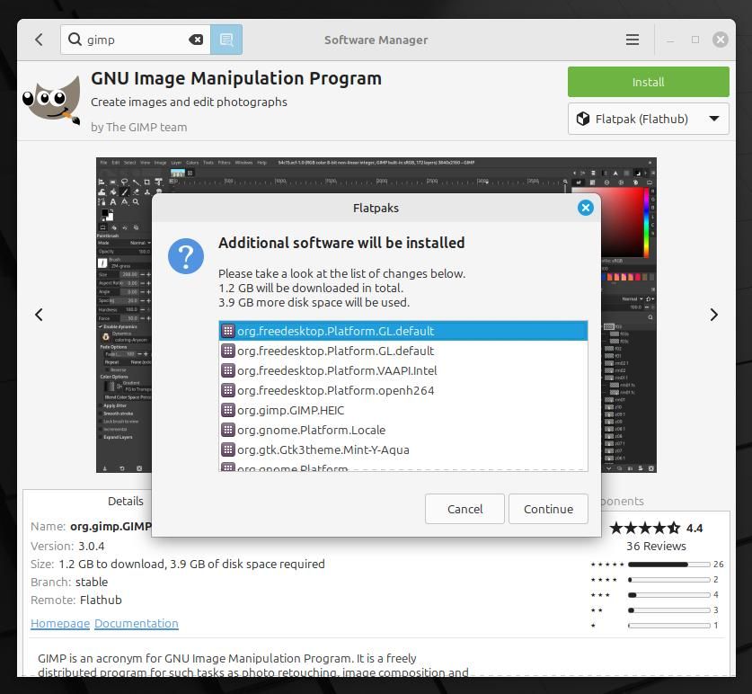 Linux Mint Software Manager