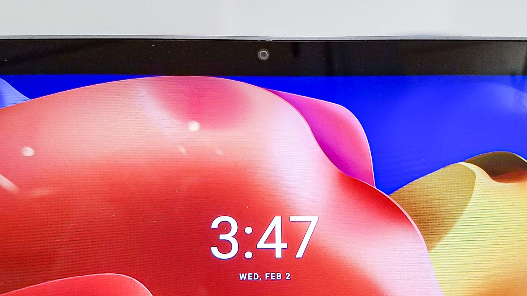 Lenovo Yoga Tab 11 front-facing camera