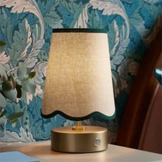 Next Home Clarke and Clarke Brass Isla Touch Lamp