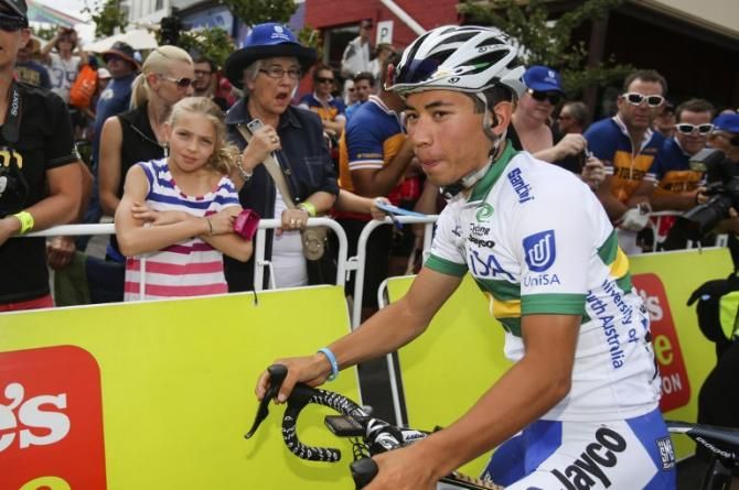 Caleb Ewan (UniSA) is still chasing a stage win