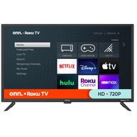 32” Class HD (720P) LED Roku Smart TV from onn: $144 $108.00 at Walmart