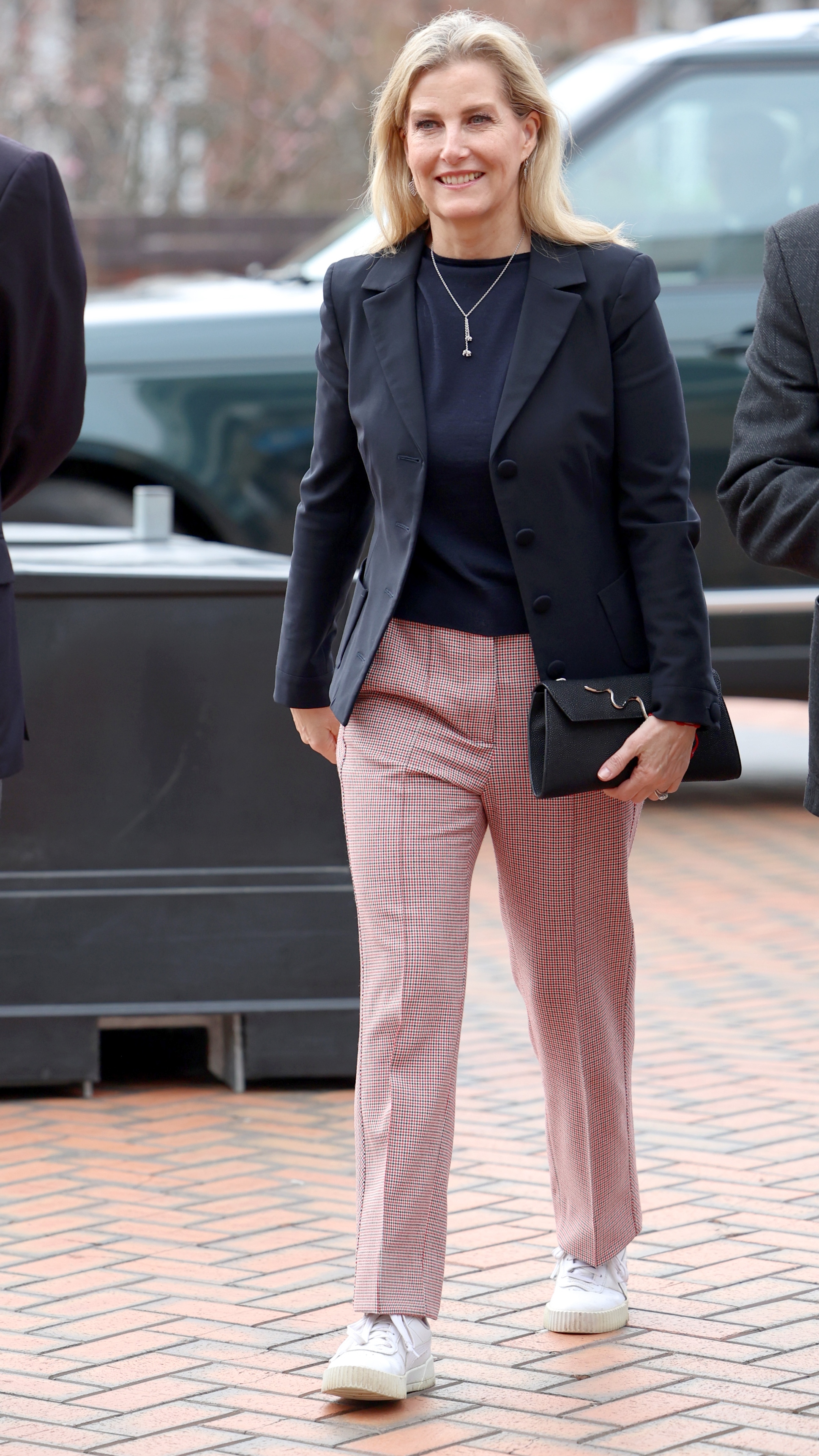 Sophie, Duchess of Edinburgh smiles as she arrives at the All England Open Badminton Championships on March 14, 2024