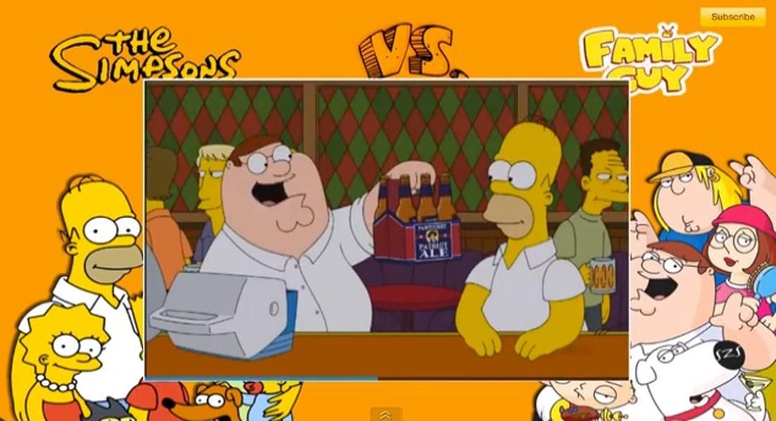 Here&amp;#039;s a sneak peek of the Simpsons-Family Guy crossover episode