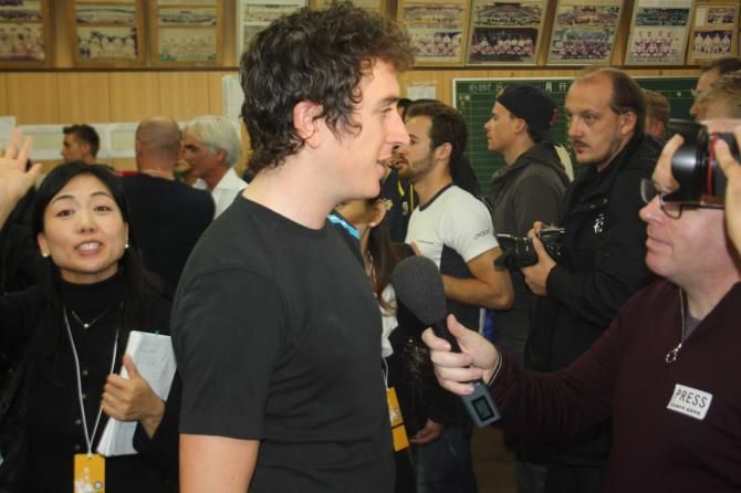 Geraint Thomas lines up alongside Chris Froome, Richie Porte and Peter Kennaugh in the Saitama Criterium.