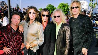 Aerosmith on the red carpet at the 1998 MTV Music Awards