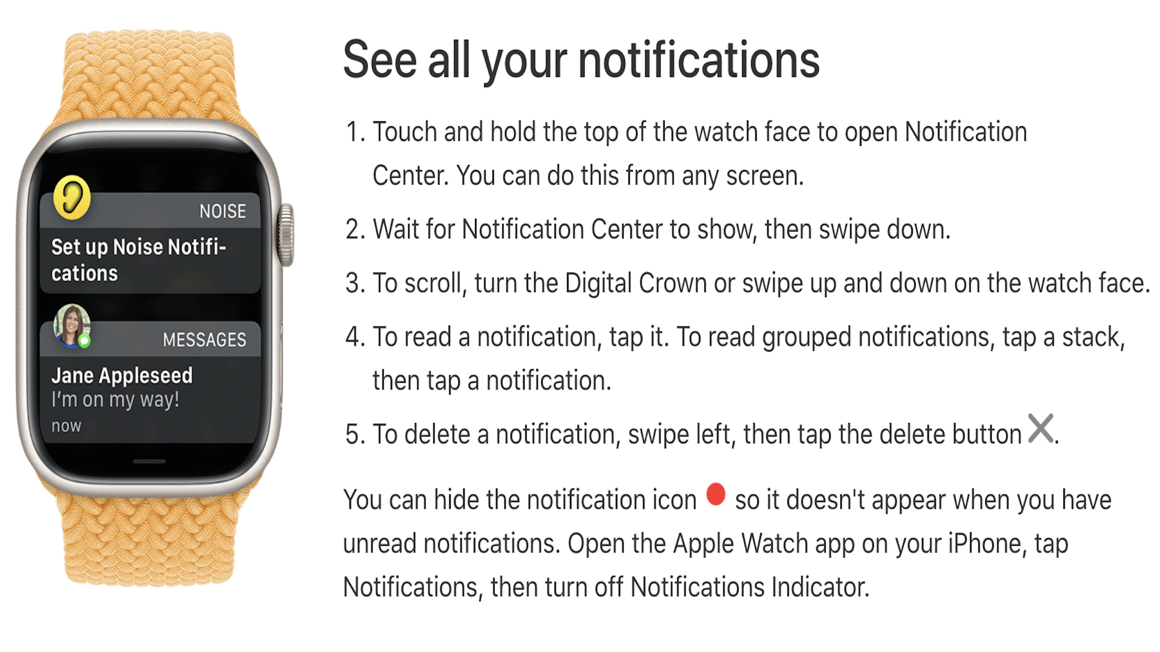 Pemberitahuan Apple Watch