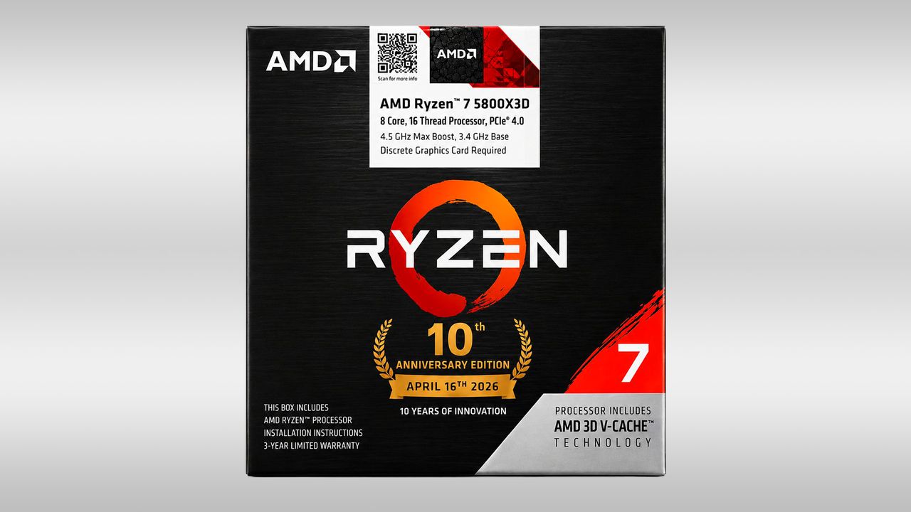 Ryzen 7 5800X3D Returns: Budget Gaming Powerhouse Reborn as 10th Anniversary Edition