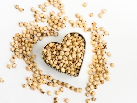 Sorghum Grain In The Shape Of A Heart