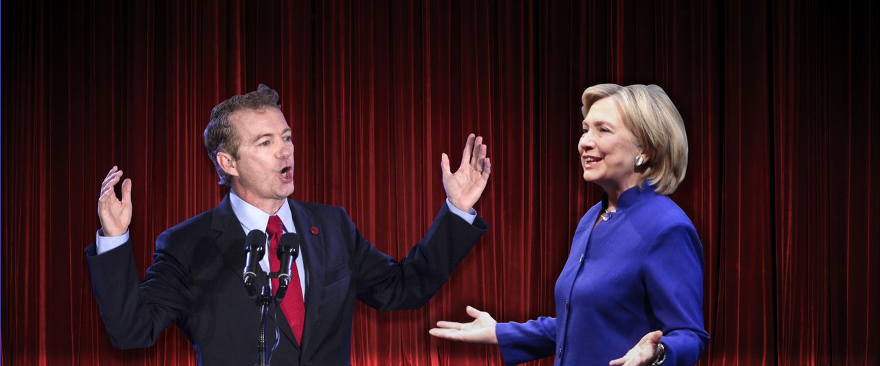 Rand Paul, Hillary Clinton