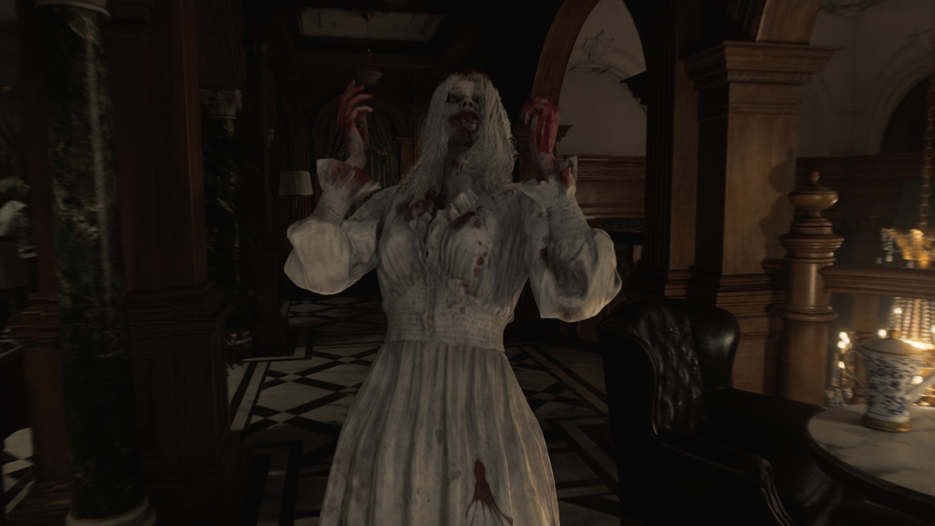 The singing zombie in Resident Evil Requiem.
