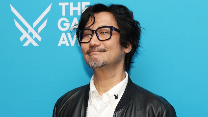 Japanese video game designer Hideo Kojima poses on the red carpet upon arrival to attend The Game Awards at the Peacock Theater in Los Angeles, California, on December 11, 2025. (Photo by Michael Tran / AFP via Getty Images)