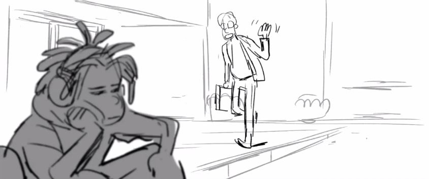 Pixar Soul storyboard