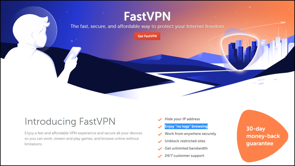 A header image from the FastVPN website