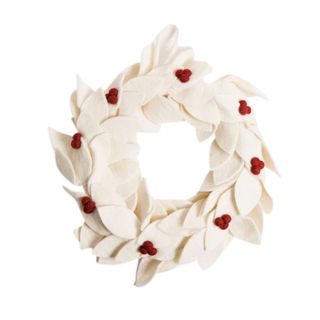 Felt Holly Berry Wreath