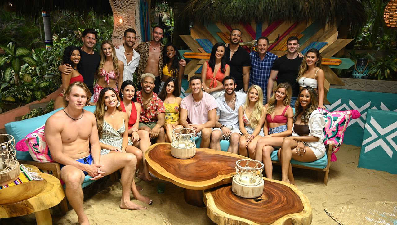 bachelor in paradise 2021, In the premiere episode of what promises to be another wild ride of &quot;Bachelor in Paradise,&quot; our favorite members of Bachelor Nation begin their journey for another chance at finding love at a luxurious Mexico resort, airing MONDAY, AUG. 5 (8:00-10:01 p.m. EDT), on ABC. (John Fleenor/ABC via Getty Images) FRONT ROW: JOHN PAUL JONES, NICOLE LOPEZ-ALVAR, BIBIANA JULIAN, WILLS REID, JANE AVERBUKH, BLAKE HORSTMANN, DEREK PETH, DEMI BURNETT, HANNAH GODWIN, TAYSHIA ADAMS BACK ROW: KATIE MORTON, DYLAN BARBOUR, ANNALIESE PUCCINI, CHRIS BUKOWSKI, CAM AYALA, ONYEKA EHIE, SYDNEY LOTUACO, CLAY HARBOR, CHRIS HARRISON, KEVIN FORTENBERRY, CAELYNN MILLER-KEYES