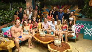 bachelor in paradise, In the premiere episode of what promises to be another wild ride of "Bachelor in Paradise," our favorite members of Bachelor Nation begin their journey for another chance at finding love at a luxurious Mexico resort, airing MONDAY, AUG. 5 (8:00-10:01 p.m. EDT), on ABC. (John Fleenor/ABC via Getty Images) FRONT ROW: JOHN PAUL JONES, NICOLE LOPEZ-ALVAR, BIBIANA JULIAN, WILLS REID, JANE AVERBUKH, BLAKE HORSTMANN, DEREK PETH, DEMI BURNETT, HANNAH GODWIN, TAYSHIA ADAMS BACK ROW: KATIE MORTON, DYLAN BARBOUR, ANNALIESE PUCCINI, CHRIS BUKOWSKI, CAM AYALA, ONYEKA EHIE, SYDNEY LOTUACO, CLAY HARBOR, CHRIS HARRISON, KEVIN FORTENBERRY, CAELYNN MILLER-KEYES