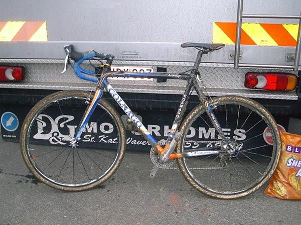 Sven Nys' race bike - sadly, those knobby tyres didn't help