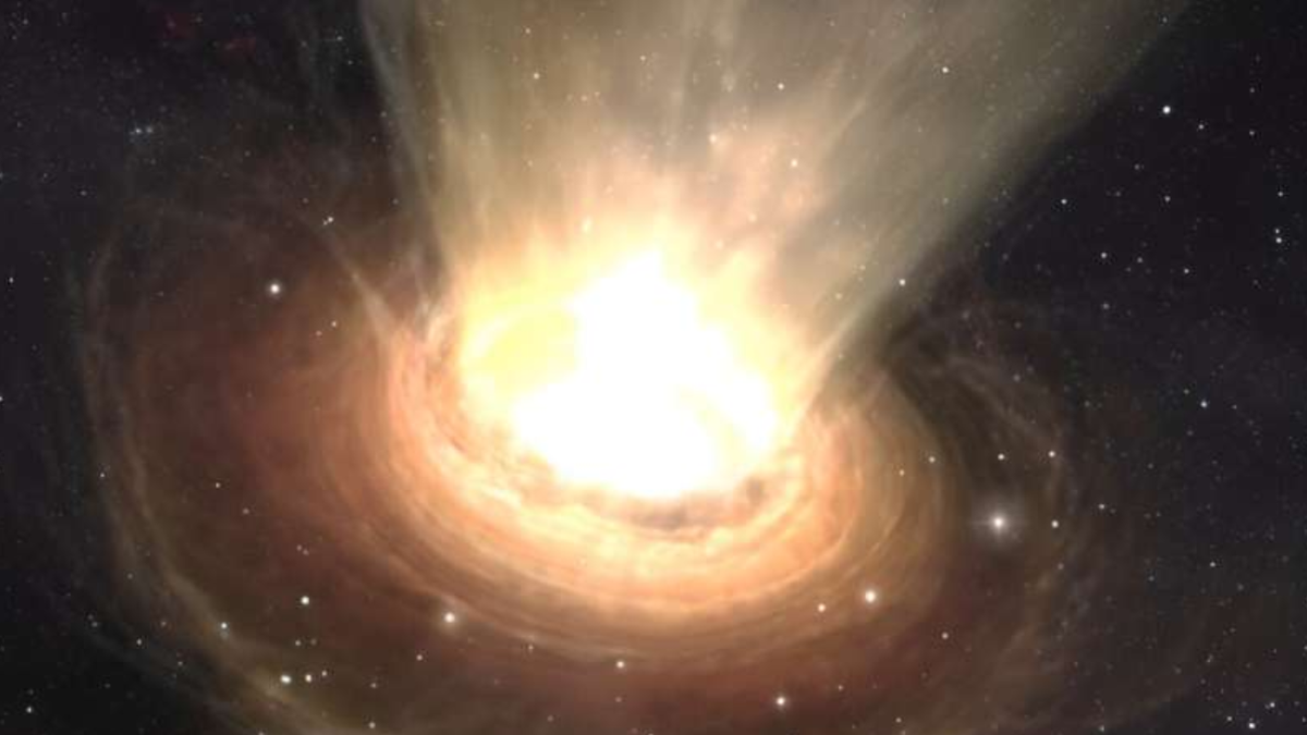 The James Webb Space Telescope has discovered that an ancient supermassive black hole is blowing out galaxy-killing winds