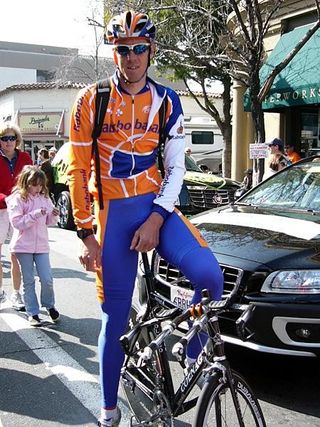 Rabobank's Matt Hayman was back on his bike after the Tour Down Under