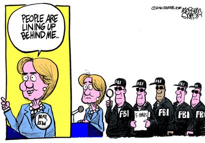 Political Cartoon U.S. Hillary FBI