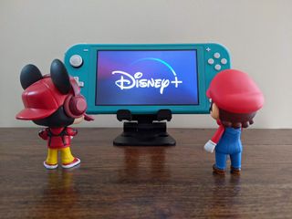 Mickey Mouse, Mario, and a Nintendo Switch Lite